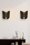 Opviq Tulip Sconce Lámpara de Pared Negra (2 Piezas)